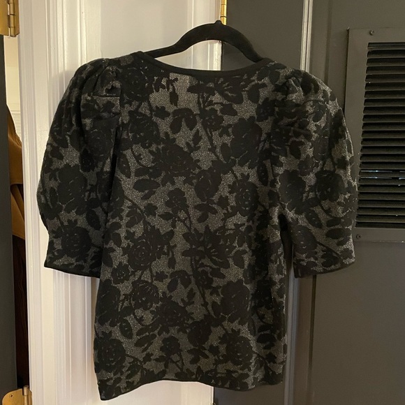 Express - Floral Puff Sleeve Blouse - Picture 7 of 7